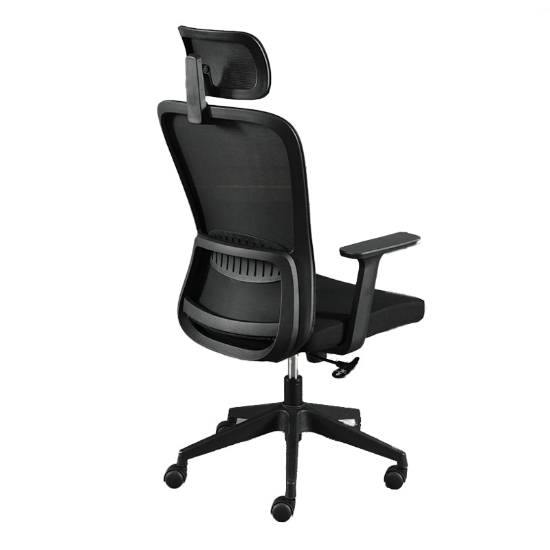 Contemporary Style Office Chair Lumbar Support Mesh Desk Chair