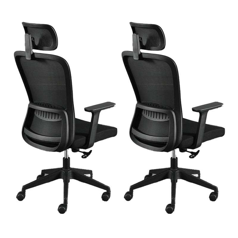 Contemporary Style Office Chair Lumbar Support Mesh Desk Chair