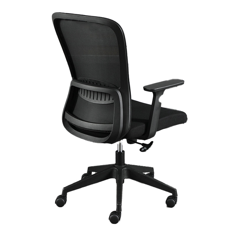 Contemporary Style Office Chair Lumbar Support Mesh Desk Chair