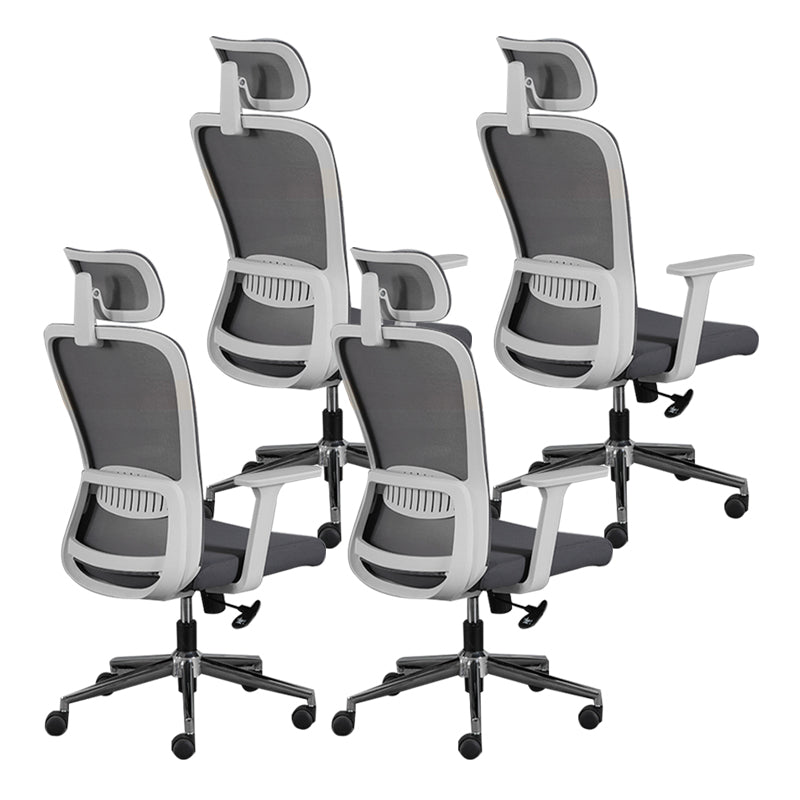 Contemporary Style Office Chair Lumbar Support Mesh Desk Chair