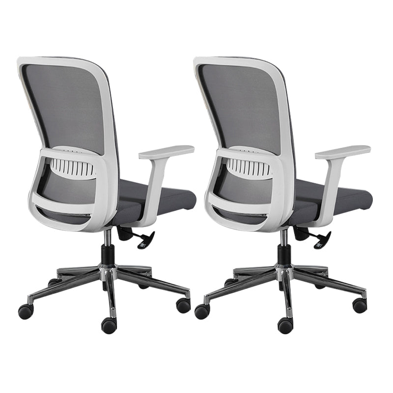 Contemporary Style Office Chair Lumbar Support Mesh Desk Chair