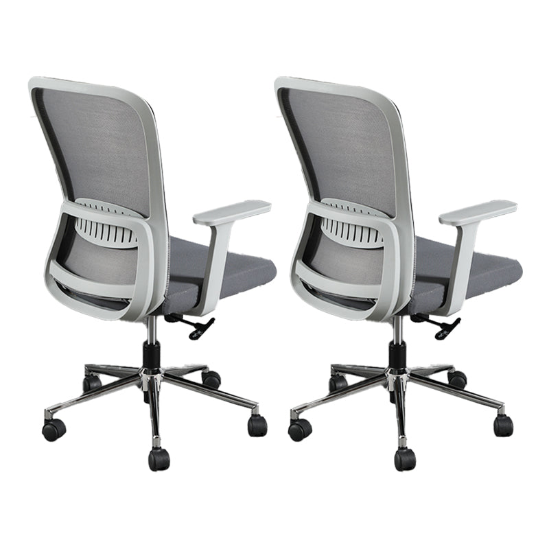 Contemporary Style Office Chair Lumbar Support Mesh Desk Chair