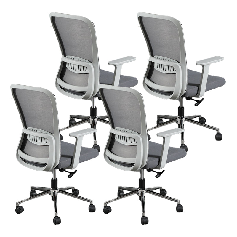 Contemporary Style Office Chair Lumbar Support Mesh Desk Chair