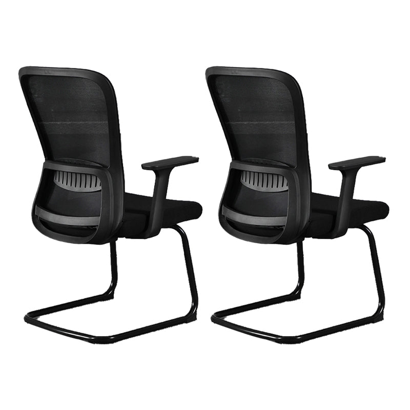 Contemporary Style Office Chair Lumbar Support Mesh Desk Chair