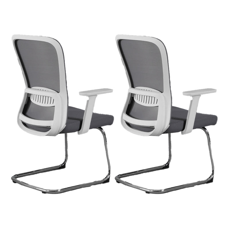 Contemporary Style Office Chair Lumbar Support Mesh Desk Chair