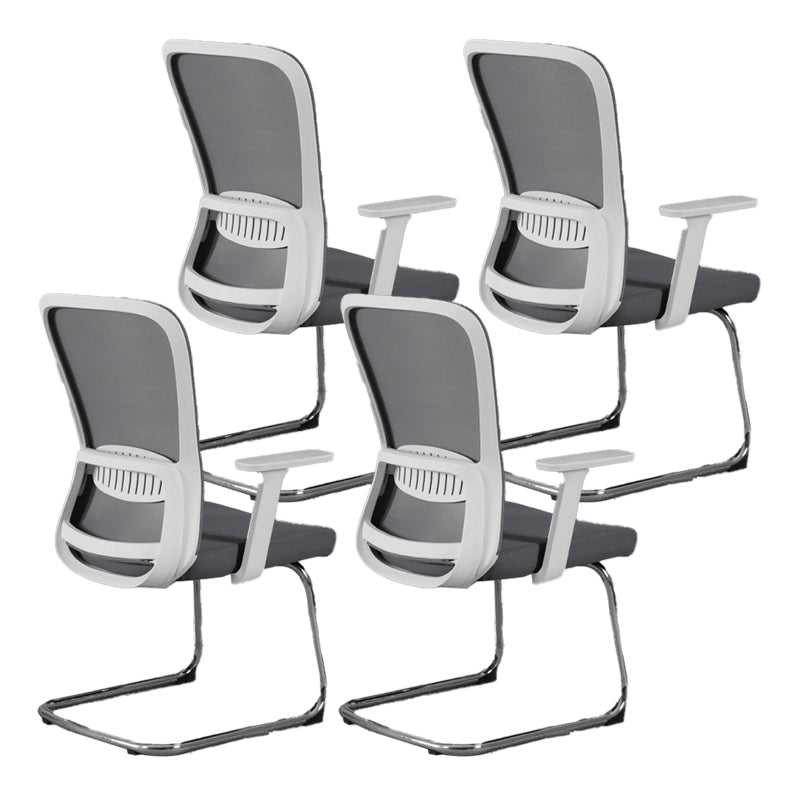 Contemporary Style Office Chair Lumbar Support Mesh Desk Chair