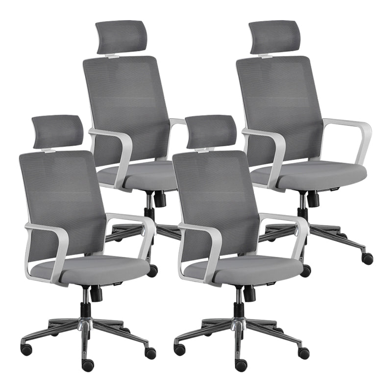 Contemporary Style Office Chair Lumbar Support Mesh Desk Chair