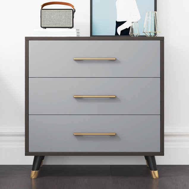 Traditional Style Chest Grey Bedroom Storage Chest with 3 / 4 / 5 Drawers