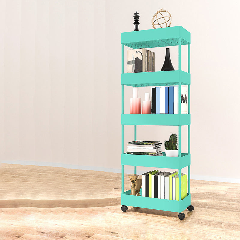 Modern Plastic Bookcase, Plastic Bookshelf for Any Room, 16" L