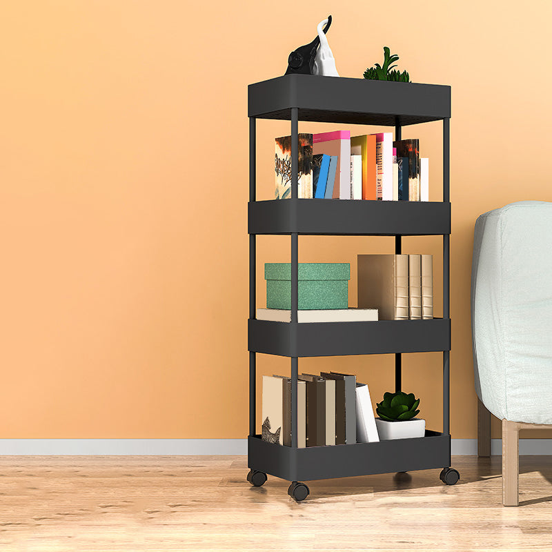 Modern Plastic Bookcase, Plastic Bookshelf for Any Room, 16" L