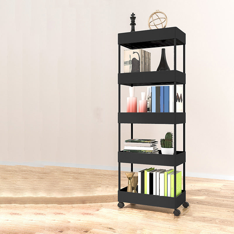 Modern Plastic Bookcase, Plastic Bookshelf for Any Room, 16" L