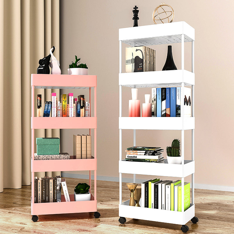 Modern Plastic Bookcase, Plastic Bookshelf for Any Room, 16" L