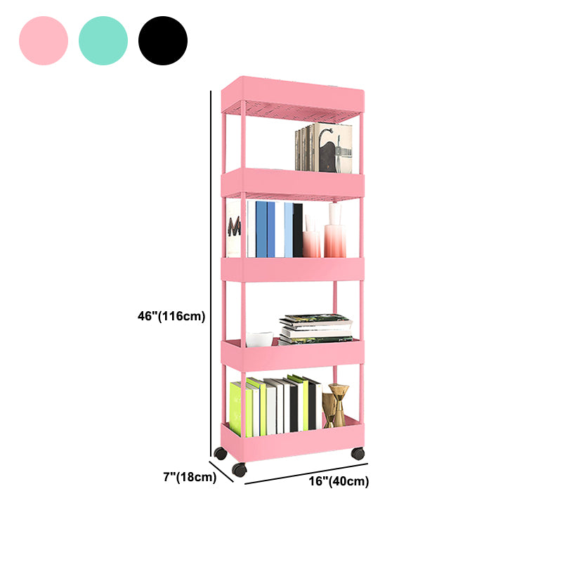 Modern Plastic Bookcase, Plastic Bookshelf for Any Room, 16" L