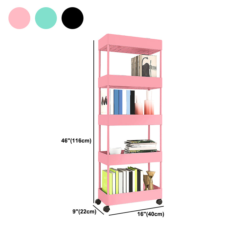 Modern Plastic Bookcase, Plastic Bookshelf for Any Room, 16" L