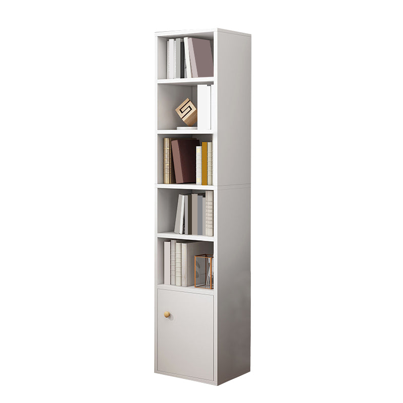 Closed Wooden Bookcase Modern Minimalist Home Corner Bookshelf