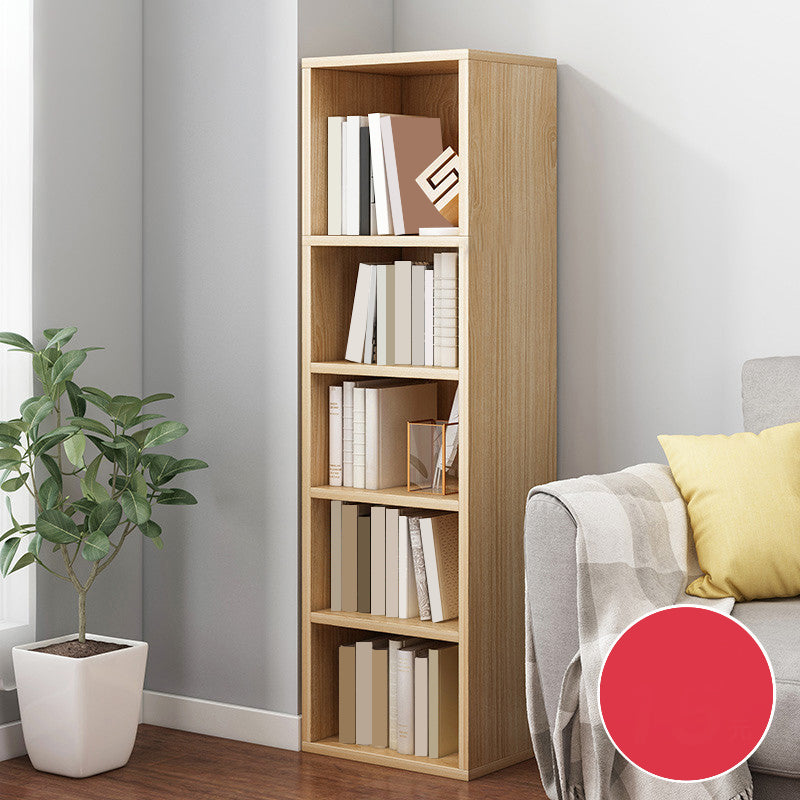 Closed Wooden Bookcase Modern Minimalist Home Corner Bookshelf