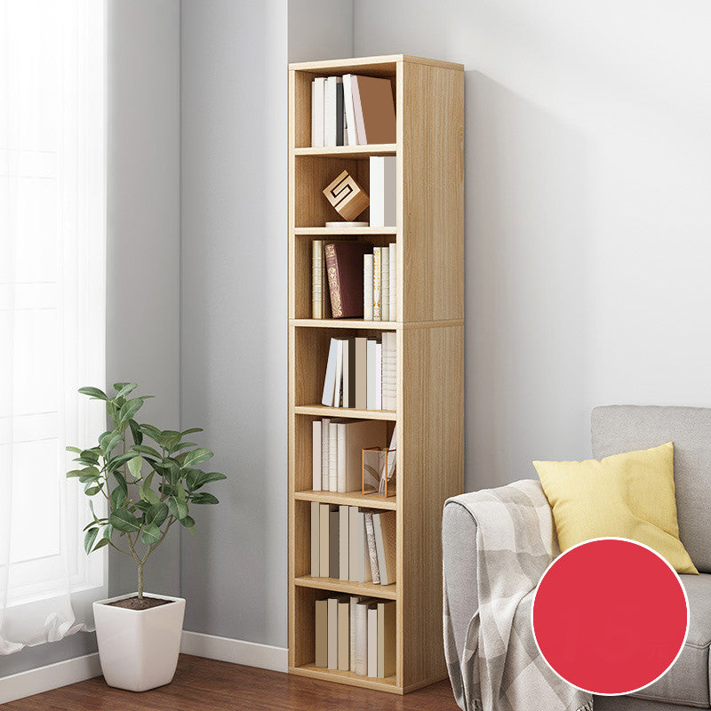 Closed Wooden Bookcase Modern Minimalist Home Corner Bookshelf