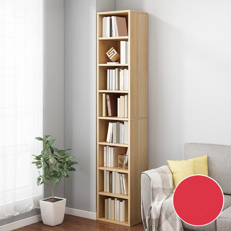 Closed Wooden Bookcase Modern Minimalist Home Corner Bookshelf