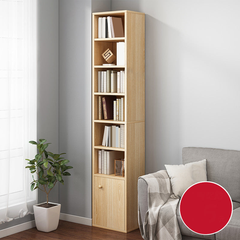 Closed Wooden Bookcase Modern Minimalist Home Corner Bookshelf