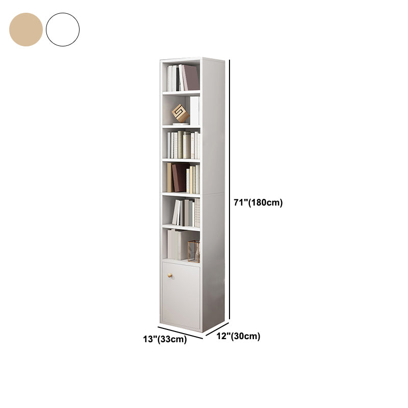 Closed Wooden Bookcase Modern Minimalist Home Corner Bookshelf