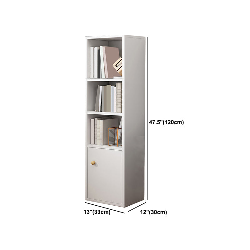 Closed Wooden Bookcase Modern Minimalist Home Corner Bookshelf