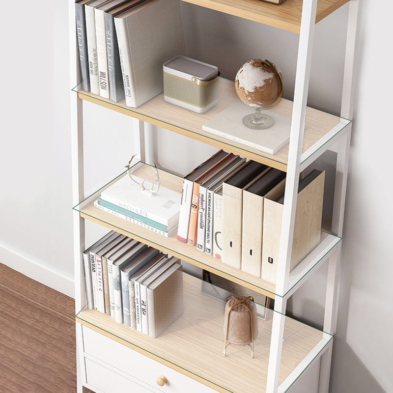 Open Wooden Bookcase Modern Minimalist Home Multi-layer Bookshelf