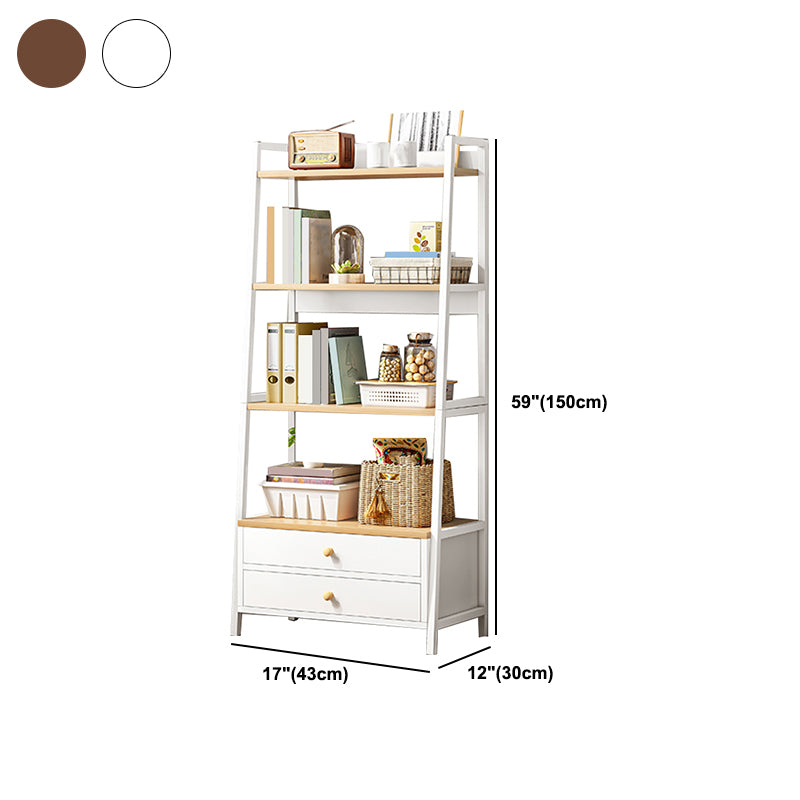 Open Wooden Bookcase Modern Minimalist Home Multi-layer Bookshelf