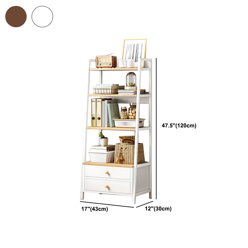 Open Wooden Bookcase Modern Minimalist Home Multi-layer Bookshelf