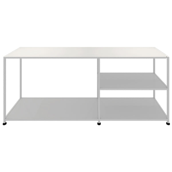 Industrial Metal TV Stand Open Storage TV Stand Console with Open Shelving