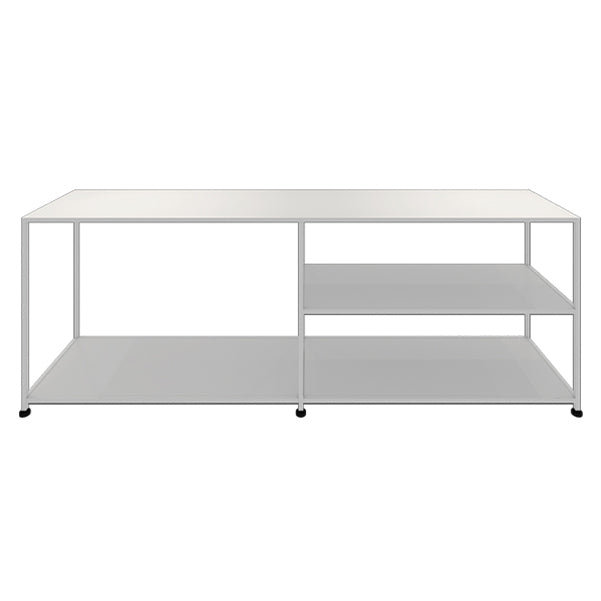 Industrial Metal TV Stand Open Storage TV Stand Console with Open Shelving