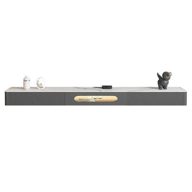 Modern Style TV Stand Wall-mounted Enclosed Storage TV Console