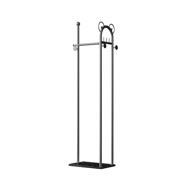 Industrial Entryway Kit, 3 Hooks and Hanging Rail, Metal Coat Hanger