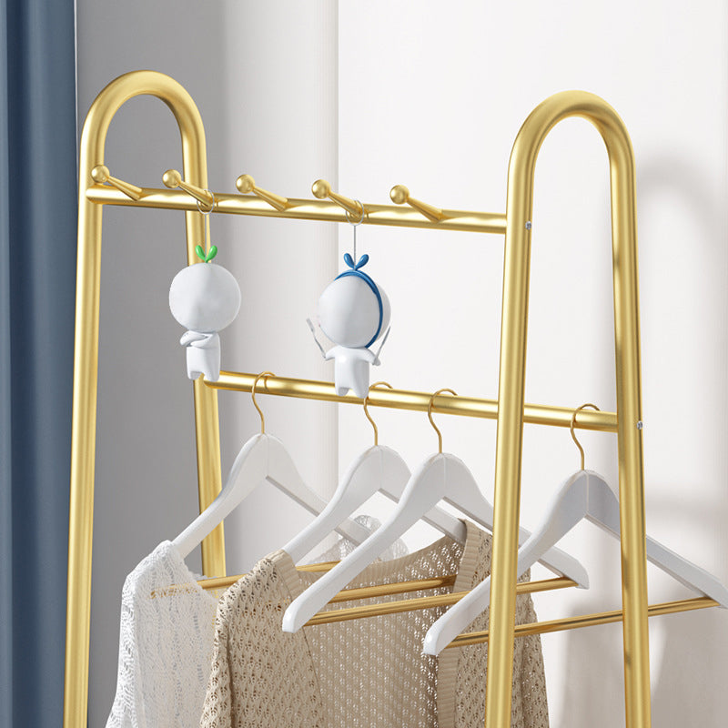 Industrial Coat Hanger Hooks and Hanging Rail Metal Entry Hall Tree