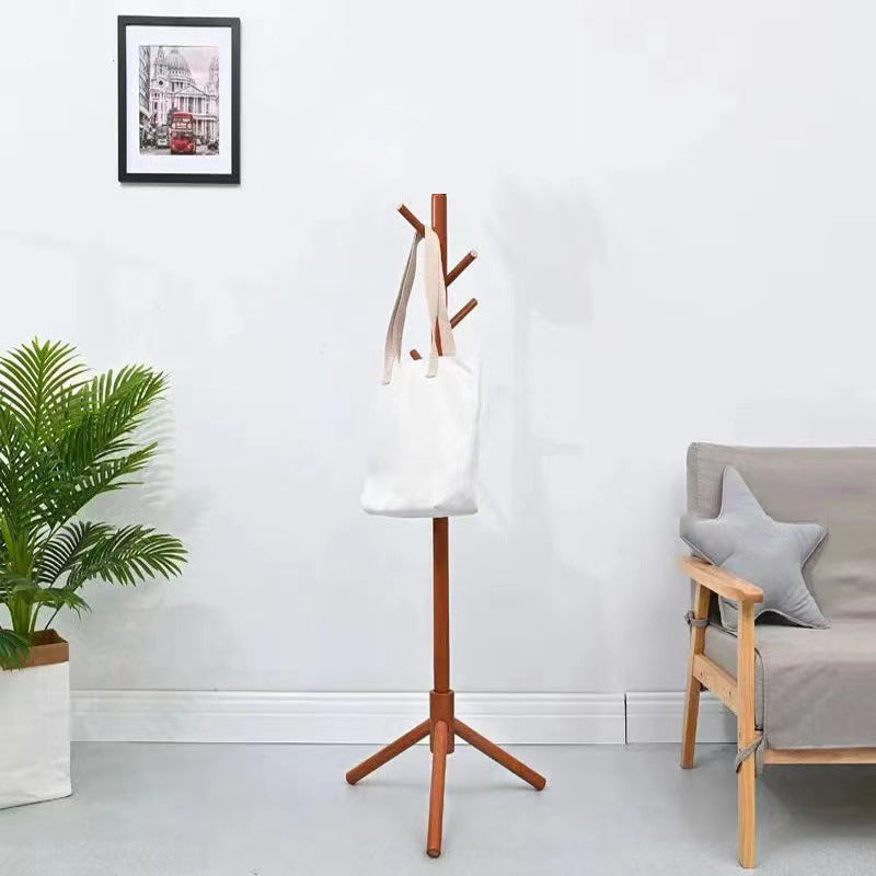 Modern Coat Rack Hooks Solid Wood Coat Rack for Entry Living Room