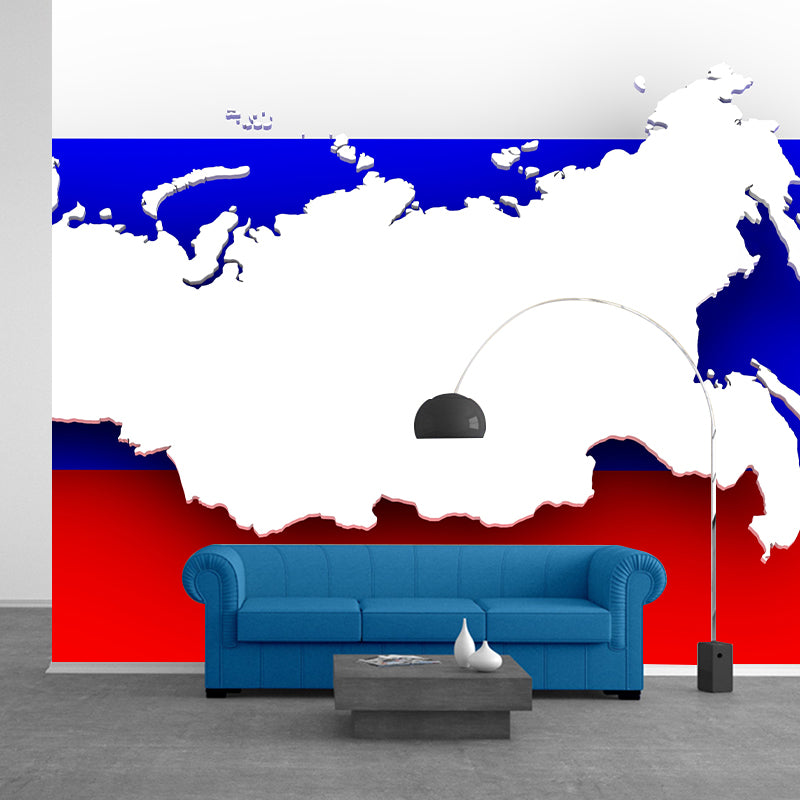 Modern American Flag Wallpaper Resistant Moisture Illustration Wall Mural