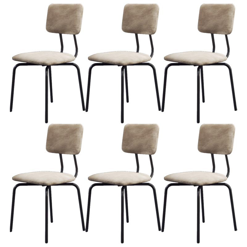 Modern Faux Leather Dining Chair Parsons Chair in Matte Finish for Brasserie