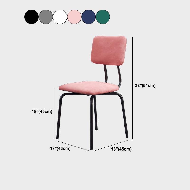 Modern Faux Leather Dining Chair Parsons Chair in Matte Finish for Brasserie