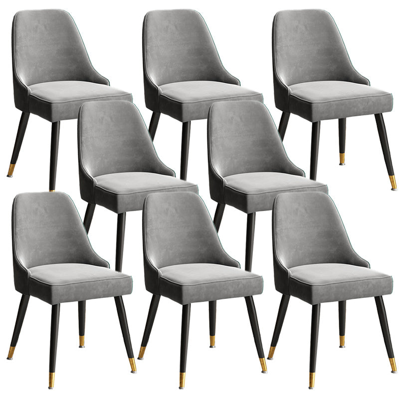 Glam Velvet Side Chair Parsons Upholstered Side Chair for Dining Room