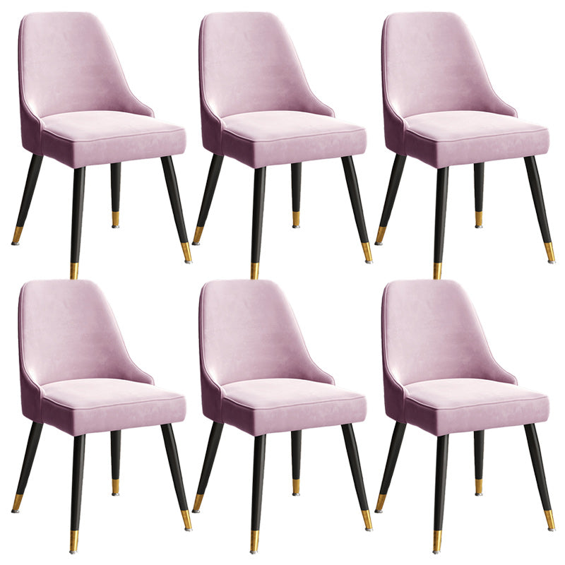 Glam Velvet Side Chair Parsons Upholstered Side Chair for Dining Room