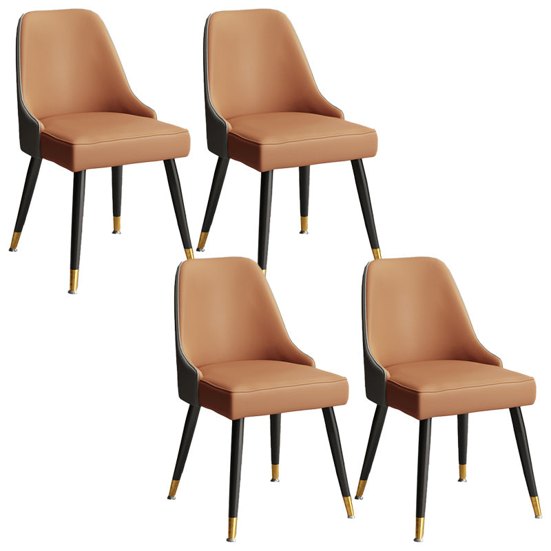 Glam Velvet Side Chair Parsons Upholstered Side Chair for Dining Room