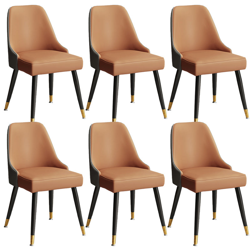 Glam Velvet Side Chair Parsons Upholstered Side Chair for Dining Room