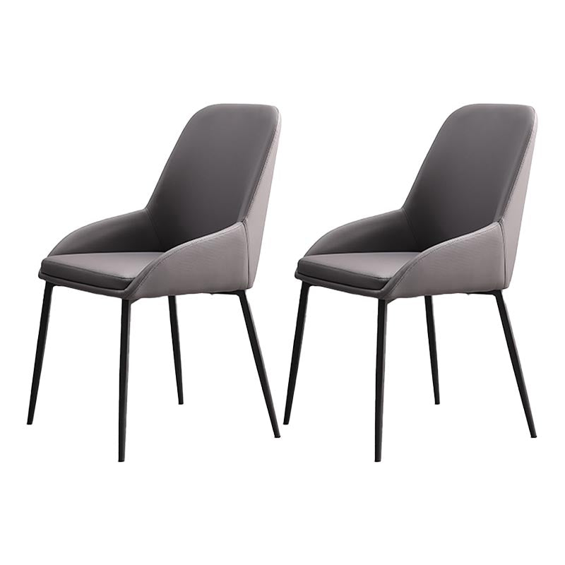 Modern Style Chairs Dining Arm Chairs with Metal Legs for Kitchen