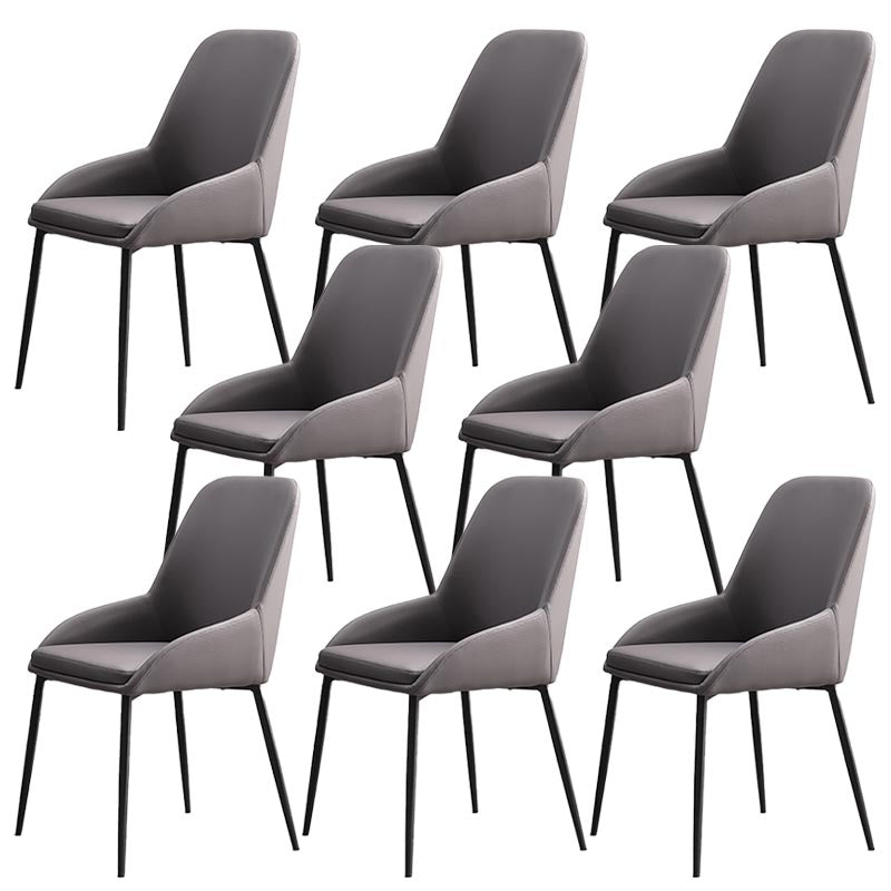 Modern Style Chairs Dining Arm Chairs with Metal Legs for Kitchen