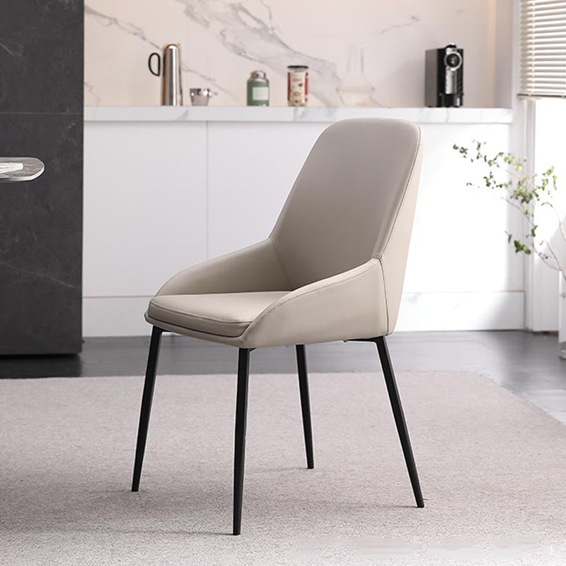 Modern Style Chairs Dining Arm Chairs with Metal Legs for Kitchen