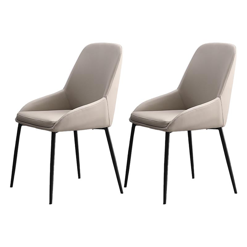 Modern Style Chairs Dining Arm Chairs with Metal Legs for Kitchen