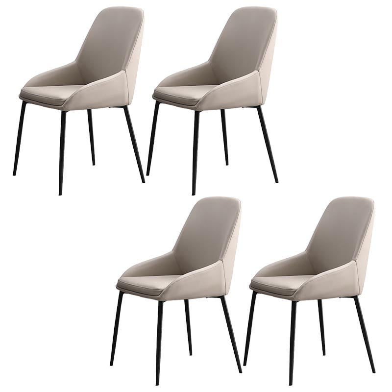 Modern Style Chairs Dining Arm Chairs with Metal Legs for Kitchen