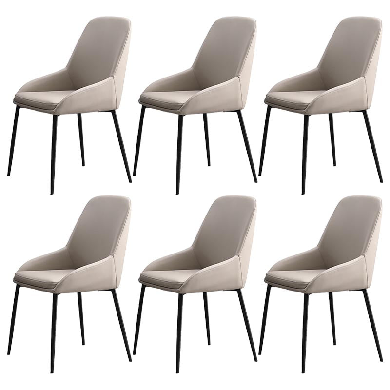 Modern Style Chairs Dining Arm Chairs with Metal Legs for Kitchen