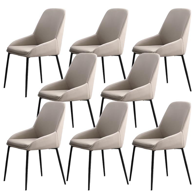 Modern Style Chairs Dining Arm Chairs with Metal Legs for Kitchen