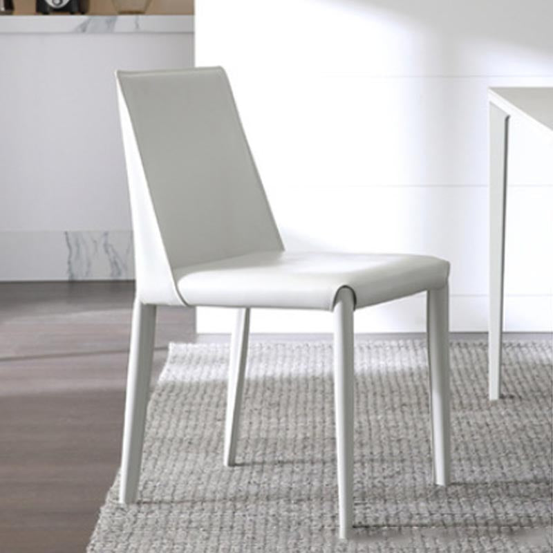 Modern Dining Chairs Armless Chairs with Metal Legs for Kitchen