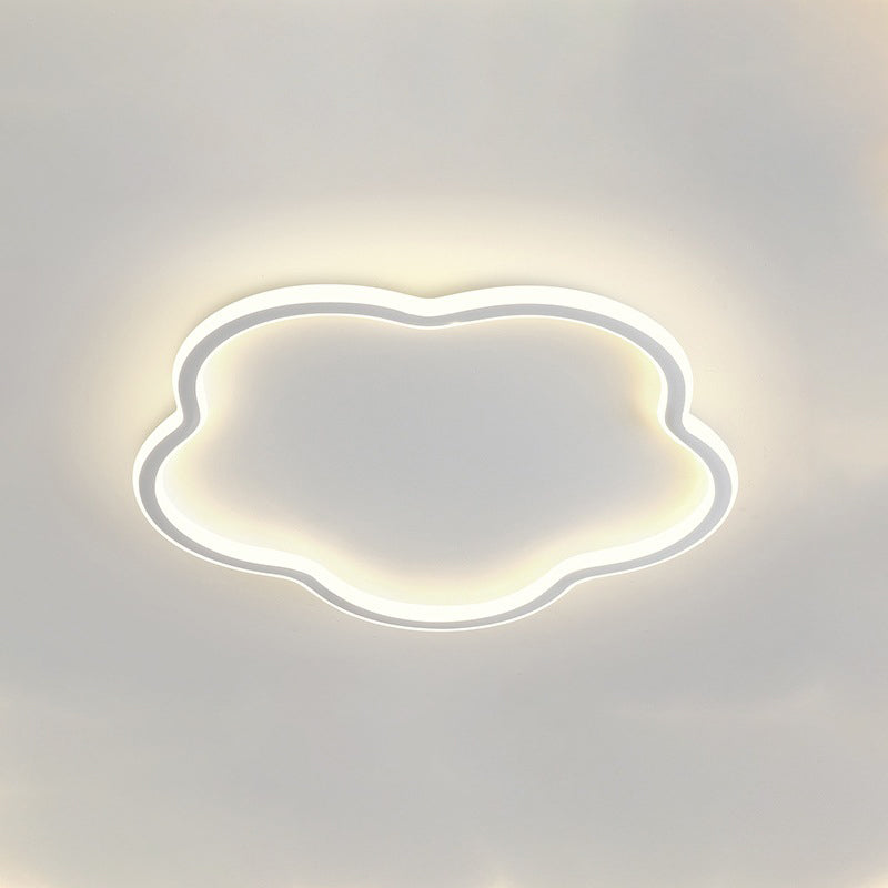 Modern Creative LED Flush Mount Cloud Shape Acrylic Ceiling Fixture for Bedroom